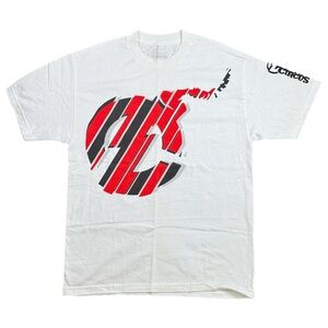 Nitro Circus Rider Bomb Logo T-Shirt Mens Large White Bombs Away Travis Pastrana